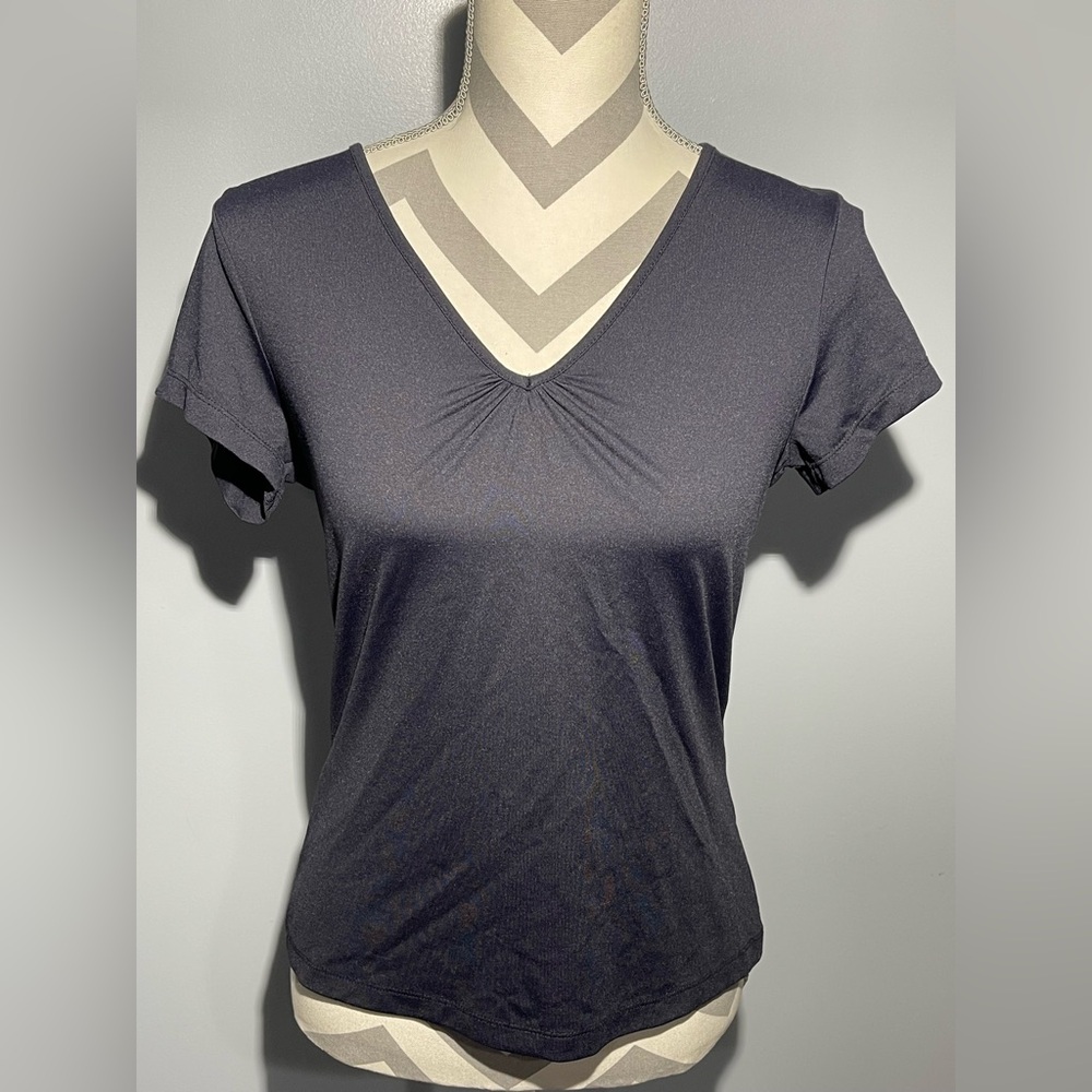 Women's V-Neck Black Top